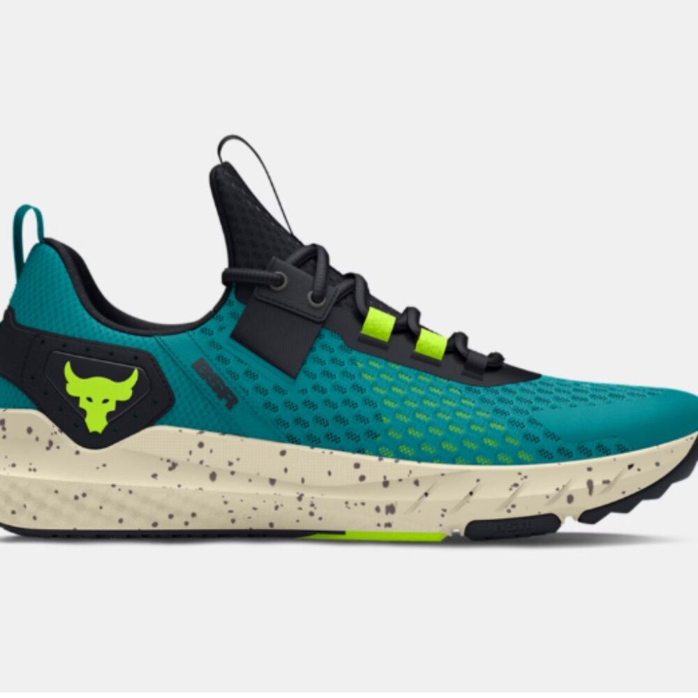 Under Armour Teal and Black Project Rock BSR 4 Men's Training Shoes - Picture 3 of 7